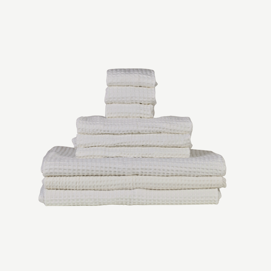 Toalla Facial Algodón Waffle Pequeña .30 m x .45 m